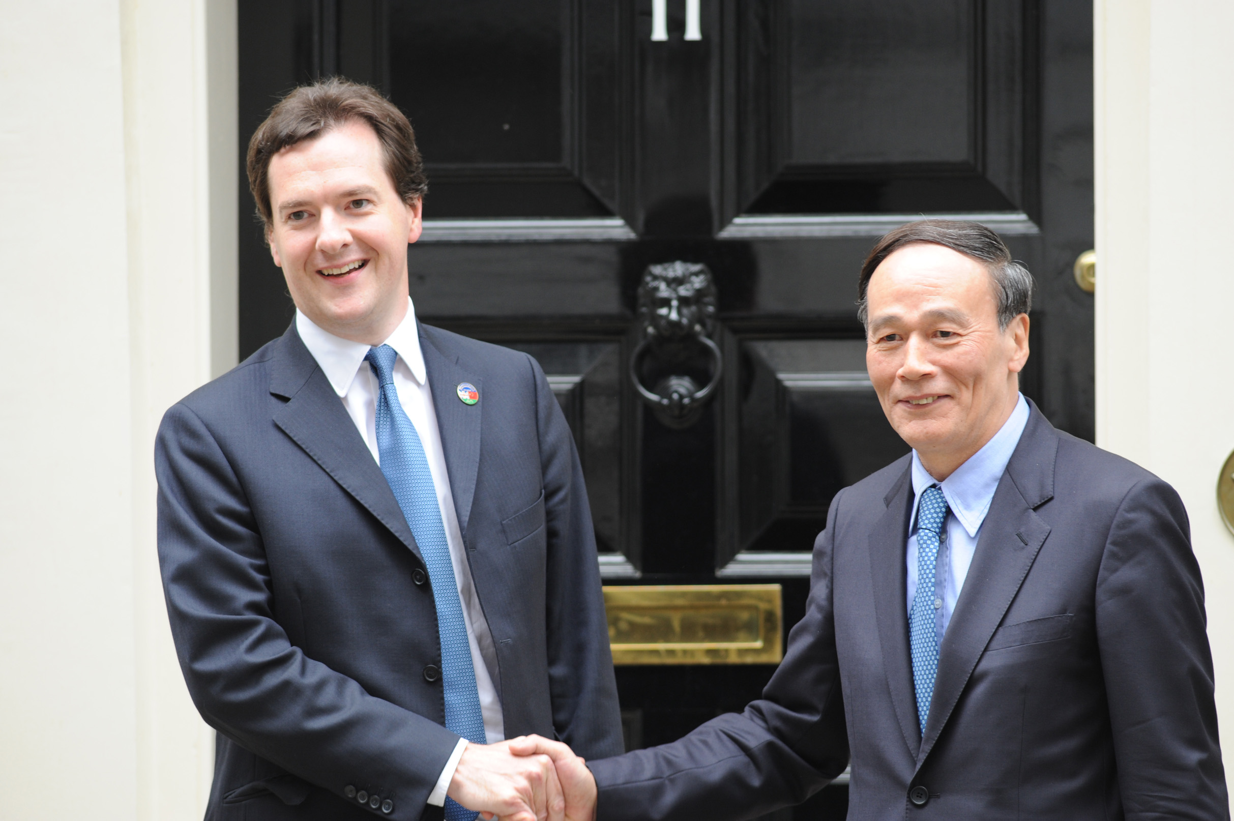 george osbourne shaking hands